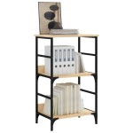 vidaXL Bibliotecă, stejar sonoma, 50x33x82 cm, lemn prelucrat