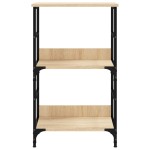 vidaXL Bibliotecă, stejar sonoma, 50x33x82 cm, lemn prelucrat