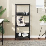 vidaXL Bibliotecă, negru, 50x33x117,5 cm, lemn prelucrat vidaXL Bibliotecă, negru, 50x33x117,5 cm, lemn prelucrat