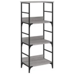 vidaXL Raft de cărți gri sonoma 50x33x117,5 cm lemn prelucrat