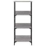 vidaXL Raft de cărți gri sonoma 50x33x117,5 cm lemn prelucrat