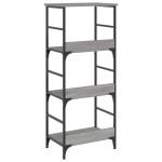 vidaXL Raft de cărți gri sonoma 50x33x117,5 cm lemn prelucrat