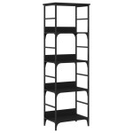 vidaXL Bibliotecă, negru, 50x33x153 cm, lemn prelucrat vidaXL Bibliotecă, negru, 50x33x153 cm, lemn prelucrat
