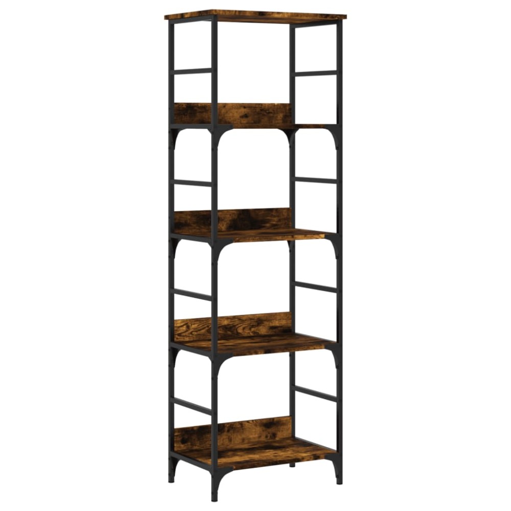 vidaXL Bibliotecă, stejar fumuriu, 50x33x153 cm, lemn prelucrat