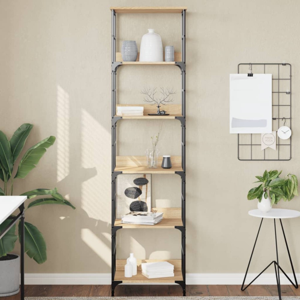 vidaXL Bibliotecă, stejar sonoma, 50x33x188,5 cm, lemn prelucrat