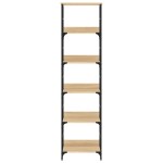 vidaXL Bibliotecă, stejar sonoma, 50x33x188,5 cm, lemn prelucrat vidaXL Bibliotecă, stejar sonoma, 50x33x188,5 cm, lemn prelucrat
