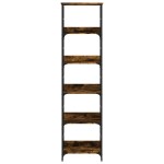 vidaXL Bibliotecă, stejar fumuriu, 50x33x188,5 cm, lemn prelucrat vidaXL Bibliotecă, stejar fumuriu, 50x33x188,5 cm, lemn prelucrat