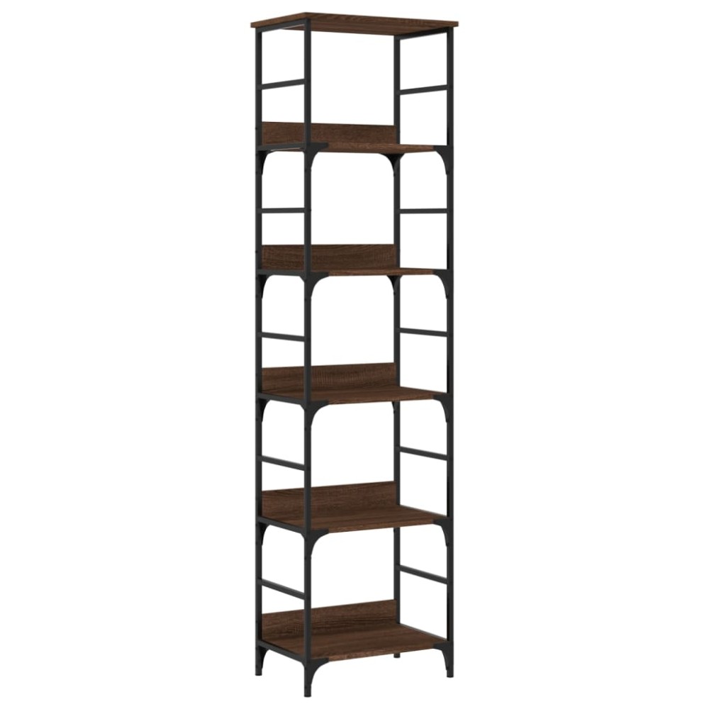 vidaXL Bibliotecă, stejar maro, 50x33x188,5 cm, lemn prelucrat