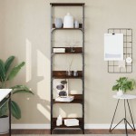vidaXL Bibliotecă, stejar maro, 50x33x188,5 cm, lemn prelucrat vidaXL Bibliotecă, stejar maro, 50x33x188,5 cm, lemn prelucrat