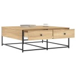 vidaXL Măsuță de cafea stejar sonoma 100x99x40 cm lemn prelucrat vidaXL Măsuță de cafea stejar sonoma 100x99x40 cm lemn prelucrat