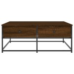 vidaXL Măsuță de cafea, stejar maro, 100x99x40 cm, lemn prelucrat vidaXL Măsuță de cafea, stejar maro, 100x99x40 cm, lemn prelucrat