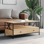 vidaXL Măsuță de cafea, stejar sonoma, 100x51x45 cm, lemn prelucrat vidaXL Măsuță de cafea, stejar sonoma, 100x51x45 cm, lemn prelucrat
