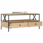 vidaXL Măsuță de cafea, stejar sonoma, 100x51x45 cm, lemn prelucrat vidaXL Măsuță de cafea, stejar sonoma, 100x51x45 cm, lemn prelucrat