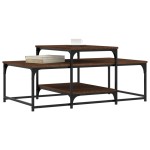 vidaXL Măsuță de cafea, stejar maro, 102x60x45 cm, lemn prelucrat vidaXL Măsuță de cafea, stejar maro, 102x60x45 cm, lemn prelucrat