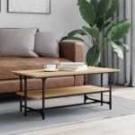 vidaXL Măsuță de cafea, stejar sonoma, 100x50x40 cm, lemn prelucrat vidaXL Măsuță de cafea, stejar sonoma, 100x50x40 cm, lemn prelucrat