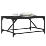vidaXL Măsuță de cafea, negru, 75x50x35 cm, lemn compozit vidaXL Măsuță de cafea, negru, 75x50x35 cm, lemn compozit