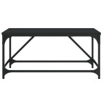vidaXL Măsuță de cafea, negru, 75x50x35 cm, lemn compozit vidaXL Măsuță de cafea, negru, 75x50x35 cm, lemn compozit