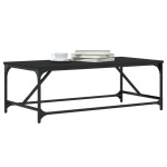 vidaXL Măsuță de cafea, negru, 100x50x35 cm, lemn prelucrat vidaXL Măsuță de cafea, negru, 100x50x35 cm, lemn prelucrat
