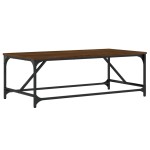 vidaXL Măsuță de cafea, stejar maro, 100x50x35 cm, lemn prelucrat vidaXL Măsuță de cafea, stejar maro, 100x50x35 cm, lemn prelucrat
