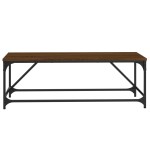 vidaXL Măsuță de cafea, stejar maro, 100x50x35 cm, lemn prelucrat vidaXL Măsuță de cafea, stejar maro, 100x50x35 cm, lemn prelucrat