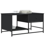 vidaXL Măsuță de cafea, negru, 85,5x51x45 cm, lemn prelucrat vidaXL Măsuță de cafea, negru, 85,5x51x45 cm, lemn prelucrat