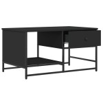 vidaXL Măsuță de cafea, negru, 85,5x51x45 cm, lemn prelucrat vidaXL Măsuță de cafea, negru, 85,5x51x45 cm, lemn prelucrat