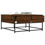 vidaXL Măsuță de cafea, stejar maro, 80x80x40 cm, lemn prelucrat vidaXL Măsuță de cafea, stejar maro, 80x80x40 cm, lemn prelucrat