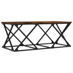 vidaXL Măsuță de cafea, stejar afumat, 100x49x40 cm, lemn prelucrat