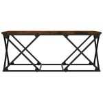 vidaXL Măsuță de cafea, stejar afumat, 100x49x40 cm, lemn prelucrat