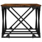 vidaXL Măsuță de cafea, stejar afumat, 100x49x40 cm, lemn prelucrat