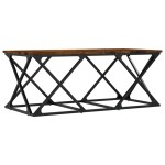 vidaXL Măsuță de cafea, stejar afumat, 100x49x40 cm, lemn prelucrat