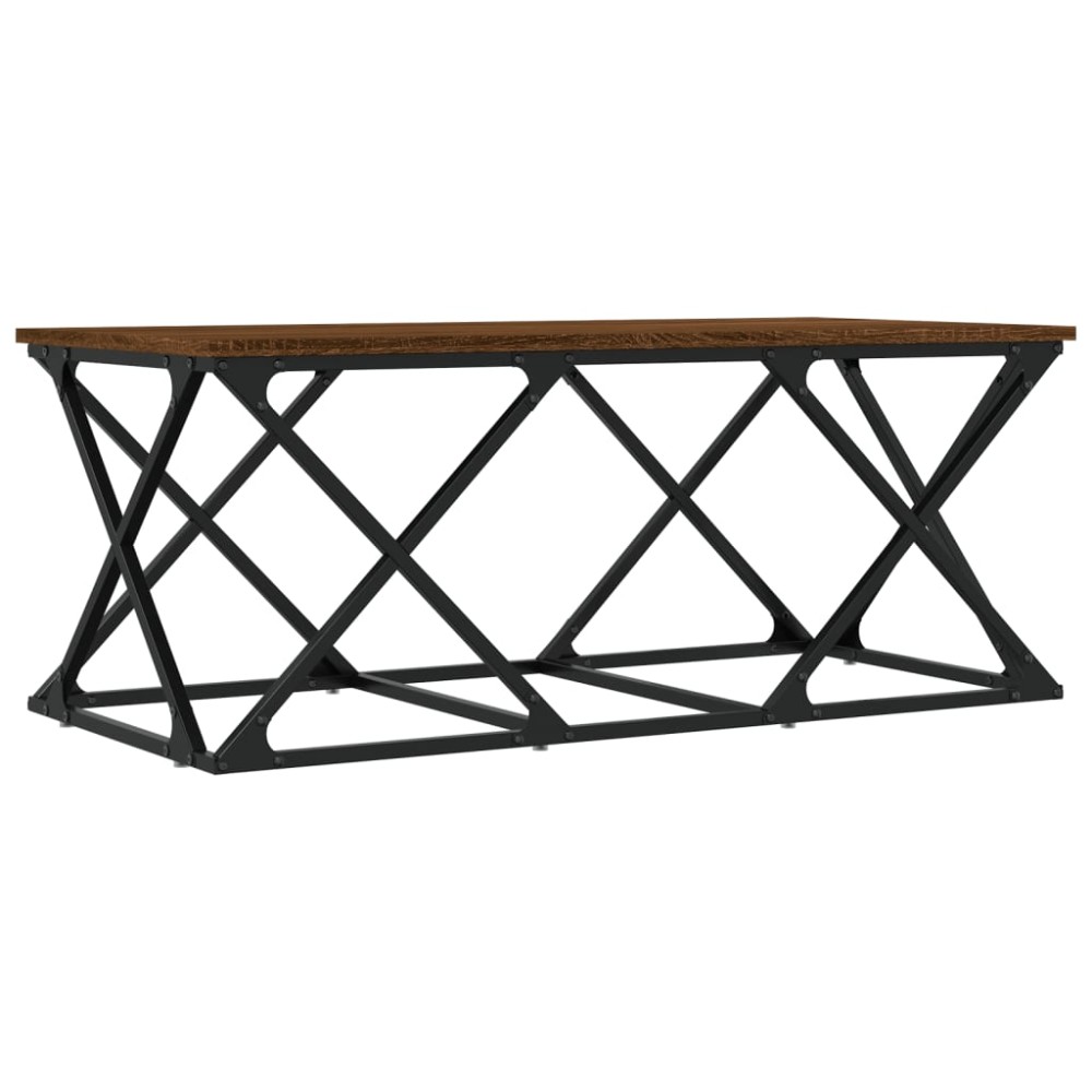 vidaXL Măsuță de cafea, stejar maro, 100x49x40 cm, lemn prelucrat