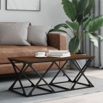 vidaXL Măsuță de cafea, stejar maro, 100x49x40 cm, lemn prelucrat vidaXL Măsuță de cafea, stejar maro, 100x49x40 cm, lemn prelucrat