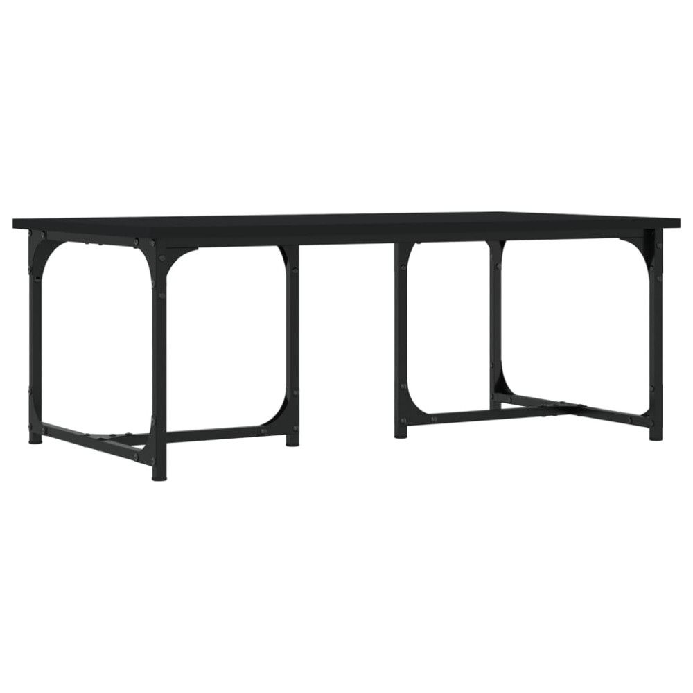 vidaXL Măsuță de cafea, negru, 90x50x35 cm, lemn prelucrat