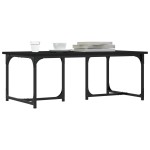 vidaXL Măsuță de cafea, negru, 90x50x35 cm, lemn prelucrat vidaXL Măsuță de cafea, negru, 90x50x35 cm, lemn prelucrat