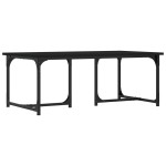 vidaXL Măsuță de cafea, negru, 90x50x35 cm, lemn prelucrat vidaXL Măsuță de cafea, negru, 90x50x35 cm, lemn prelucrat