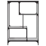 vidaXL Raft de cărți gri sonoma 81x36x115 cm lemn prelucrat/oțel vidaXL Raft de cărți gri sonoma 81x36x115 cm lemn prelucrat/oțel
