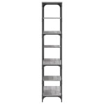 vidaXL Raft de cărți gri sonoma 91x36x176 cm lemn prelucrat și oțel vidaXL Raft de cărți gri sonoma 91x36x176 cm lemn prelucrat și oțel