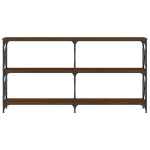 vidaXL Măsuță consolă, stejar maro, 156x28x80,5 cm, lemn prelucrat vidaXL Măsuță consolă, stejar maro, 156x28x80,5 cm, lemn prelucrat