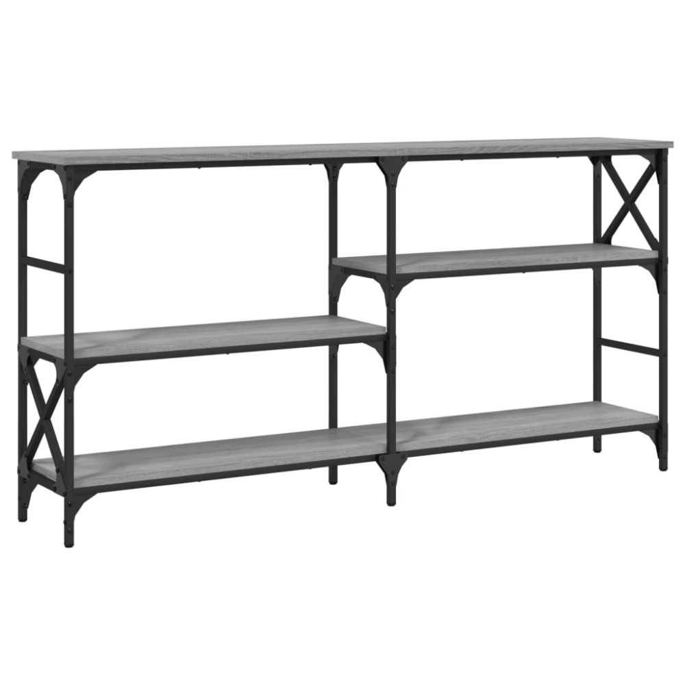 vidaXL Măsuță consolă, gri sonoma, 150x29x76,5 cm, lemn prelucrat