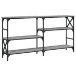 vidaXL Măsuță consolă, gri sonoma, 150x29x76,5 cm, lemn prelucrat vidaXL Măsuță consolă, gri sonoma, 150x29x76,5 cm, lemn prelucrat
