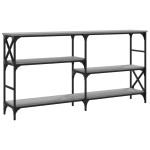 vidaXL Măsuță consolă, gri sonoma, 150x29x76,5 cm, lemn prelucrat vidaXL Măsuță consolă, gri sonoma, 150x29x76,5 cm, lemn prelucrat