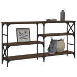 vidaXL Măsuță consolă, stejar maro, 150x29x76,5 cm, lemn prelucrat vidaXL Măsuță consolă, stejar maro, 150x29x76,5 cm, lemn prelucrat