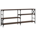 vidaXL Măsuță consolă, stejar maro, 180x29x76,5 cm, lemn prelucrat vidaXL Măsuță consolă, stejar maro, 180x29x76,5 cm, lemn prelucrat
