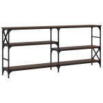 vidaXL Măsuță consolă, stejar maro, 180x29x76,5 cm, lemn prelucrat vidaXL Măsuță consolă, stejar maro, 180x29x76,5 cm, lemn prelucrat