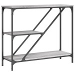 vidaXL Măsuță consolă, gri sonoma, 88,5x30x75 cm, lemn prelucrat vidaXL Măsuță consolă, gri sonoma, 88,5x30x75 cm, lemn prelucrat