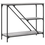 vidaXL Măsuță consolă, gri sonoma, 88,5x30x75 cm, lemn prelucrat vidaXL Măsuță consolă, gri sonoma, 88,5x30x75 cm, lemn prelucrat