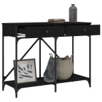 vidaXL Măsuță consolă, negru, 100x39x78,5 cm, lemn compozit vidaXL Măsuță consolă, negru, 100x39x78,5 cm, lemn compozit