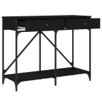 vidaXL Măsuță consolă, negru, 100x39x78,5 cm, lemn compozit vidaXL Măsuță consolă, negru, 100x39x78,5 cm, lemn compozit