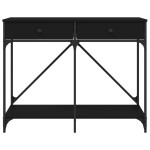 vidaXL Măsuță consolă, negru, 100x39x78,5 cm, lemn compozit vidaXL Măsuță consolă, negru, 100x39x78,5 cm, lemn compozit